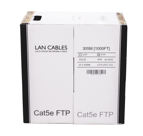 Thumbnail of ქსელის კაბელი - Cat5e FTP 20% სპილენძი, გარე გამოყენების, 305 მეტრი