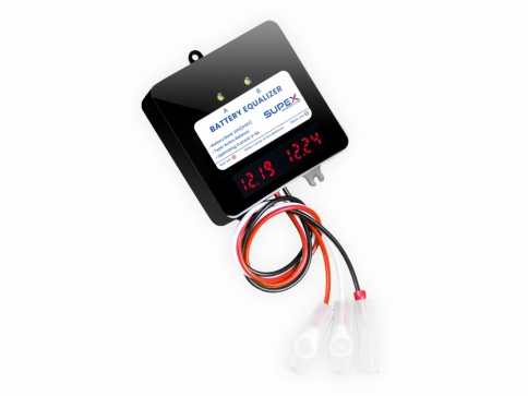 აკუმულატორების ძაბვის გამათანაბრებელი - 24ვ, LCD ეკრანი, SUPEX