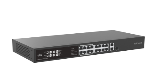 Thumbnail of PoE სვიჩი - 16x100 მბ/წმ PoE (at/af) პორტი, 1x1000 მბ/წმ, არამართვადი 125 ვტ