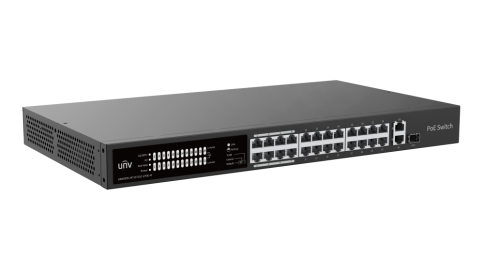 Thumbnail of PoE სვიჩი - 24x100 მბ/წმ PoE (at/af) პორტი, 1x1000 მბ/წმ, არამართვადი 225 ვტ