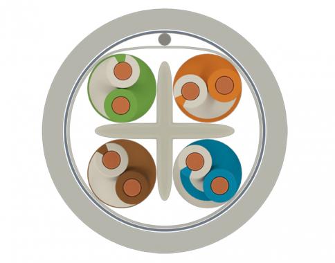 Thumbnail of ქსელის კაბელი - Cat6 FTP 23AWG LSZH 100% სპილენძი შიდა გამოყენების 305 მეტრი